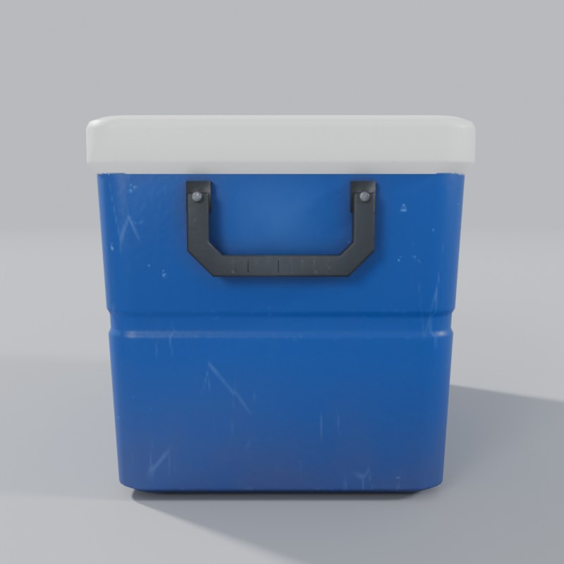 48-quart camp cooler, right view