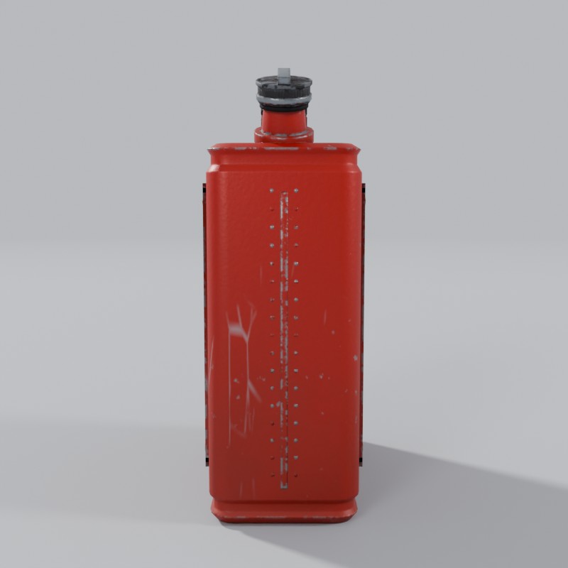 20-liter steel jerry can, right view