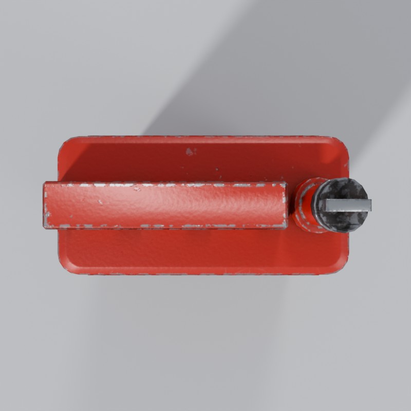 20-liter steel jerry can, top view