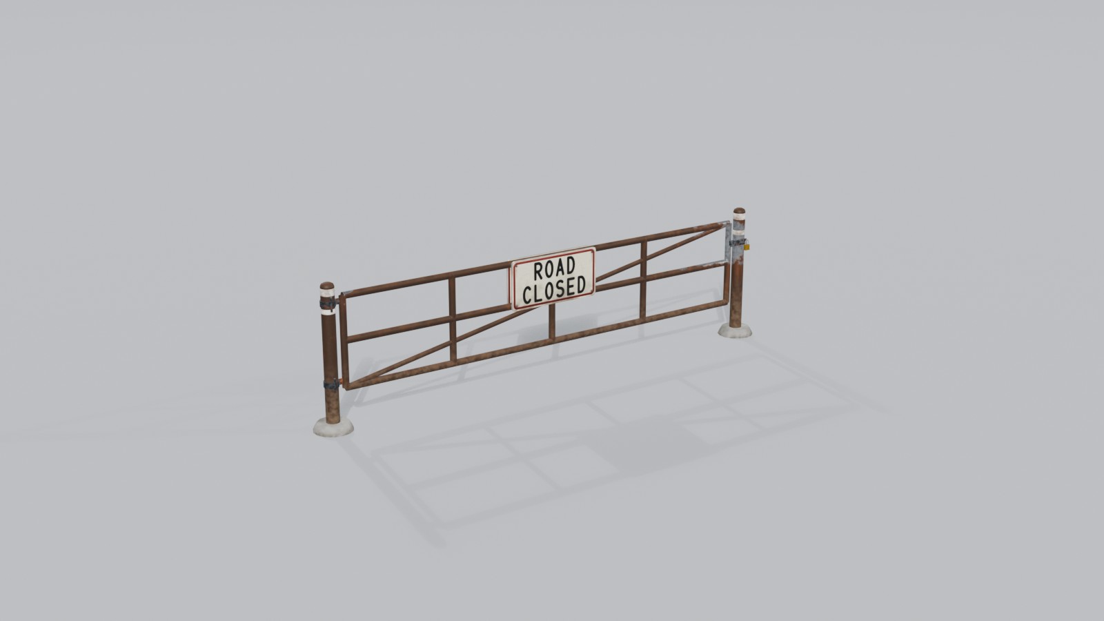 Brown pipe swing gate