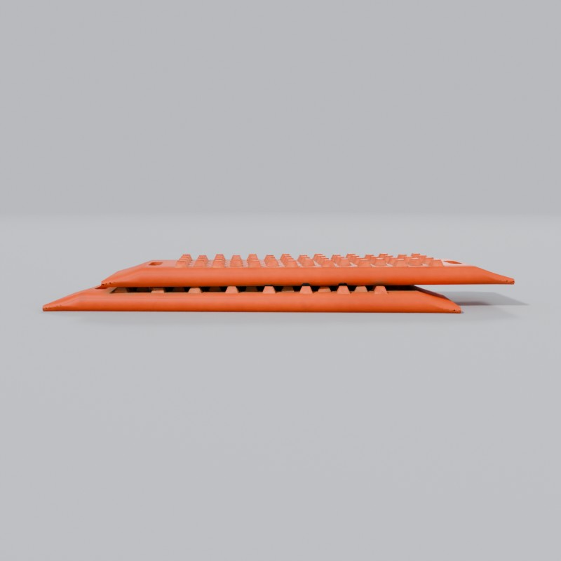 Pair of traction recovery boards, front view