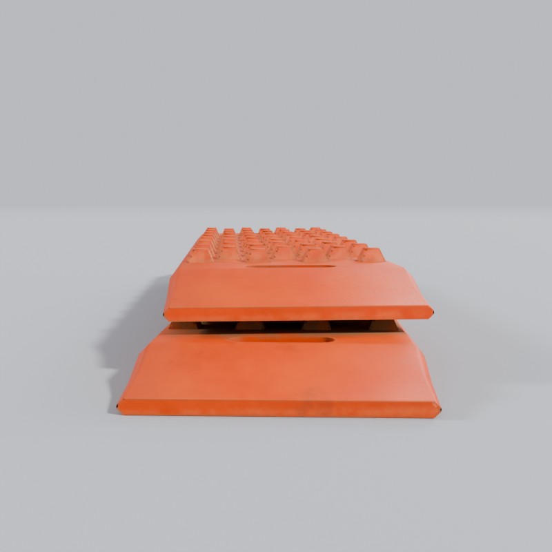 Pair of traction recovery boards, left view