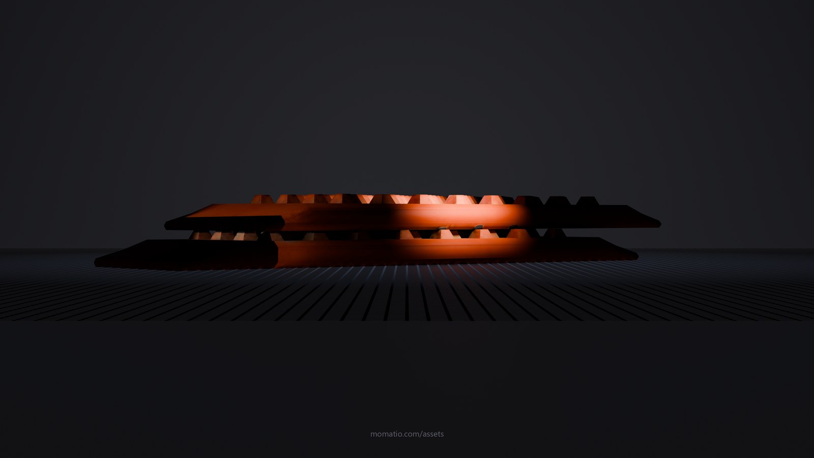 Pair of traction recovery boards in a dark photo studio, lit like a product shot