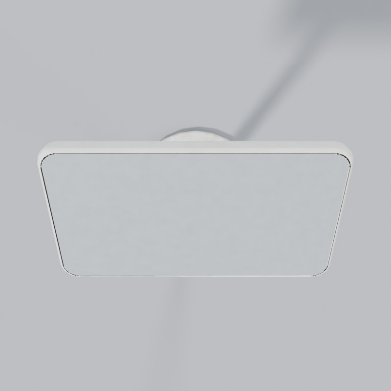 Satellite internet dish on a mast (generic), top view