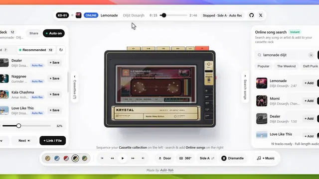 A frame from @Adidotdev's post about Krystal Deck