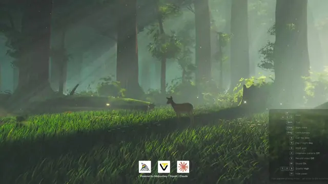 A frame from @xbh_artist's post about Forest Deer